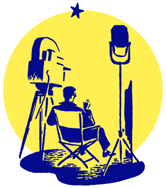 A filmmaker on a movie set directing a film